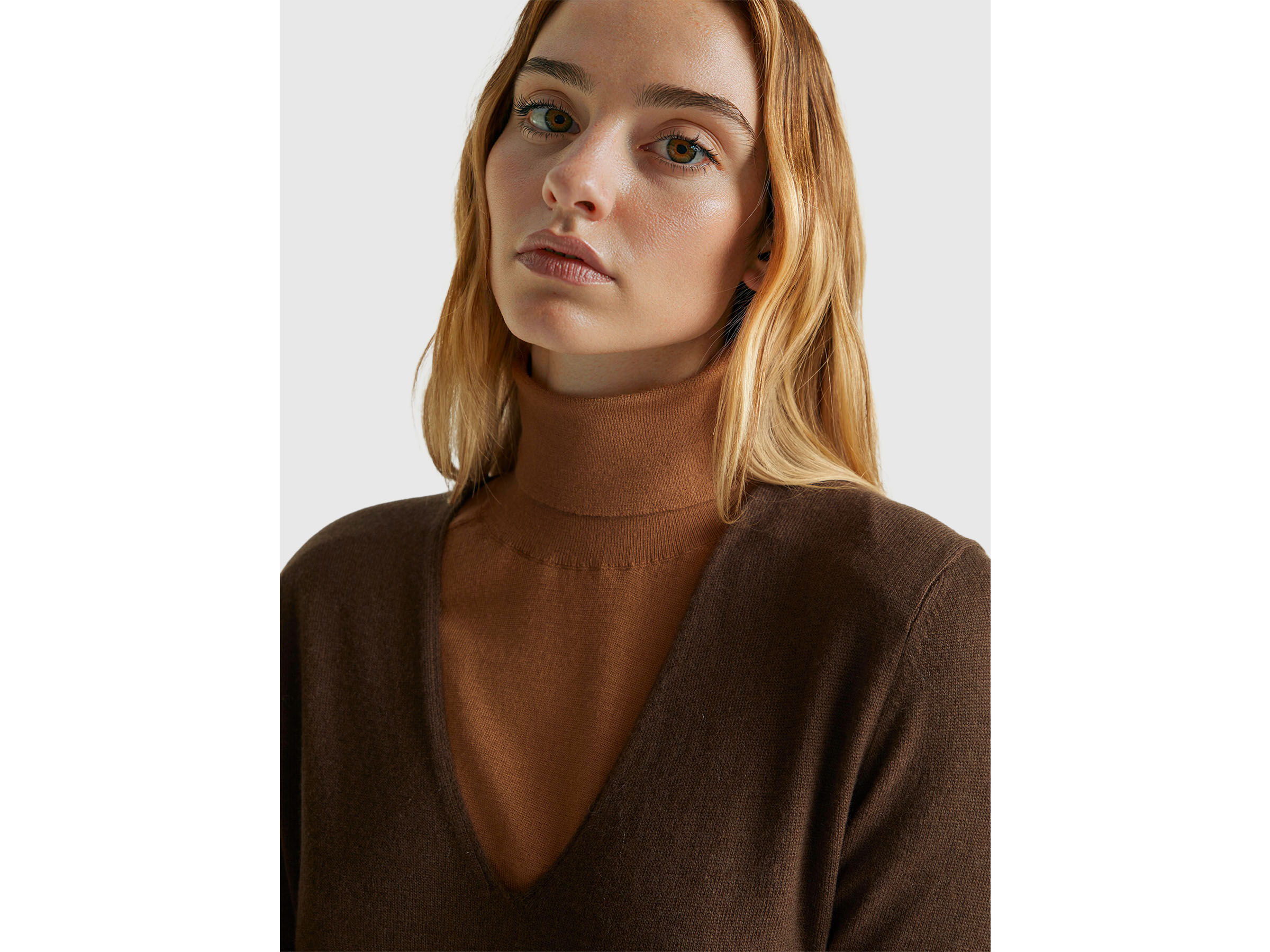 V NECK SWEATER L/S Femme image number 4